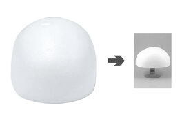 SEGUNDO PELO MEDIA PELUCA DE ESPUMA BLANCA